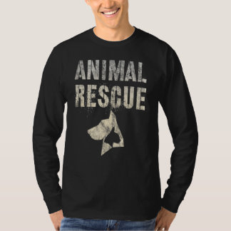 Vintage Katzen Tierrettung Hunde Adoption Squad Fo T-Shirt