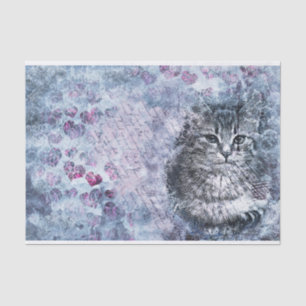 Vintage Katzenbekleidung Seidenpapier