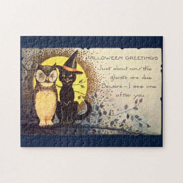 Vintage Katzenjammer - Halloween-Puzzle (Horizontal)