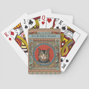 Vintage Katzenleben für Kitty Cat Classic Victoria Spielkarten