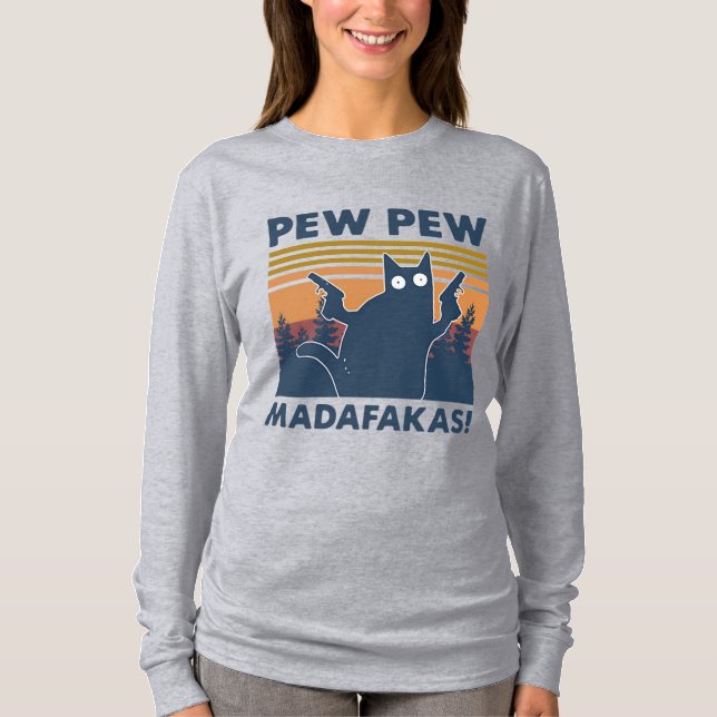 Vintage Katzenpisse Madafakas T-Shirt (Vorderseite)