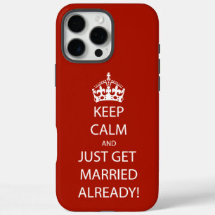 Vintage KEEP CALM  HEIRATEN iPhone 16 Pro Max Hülle
