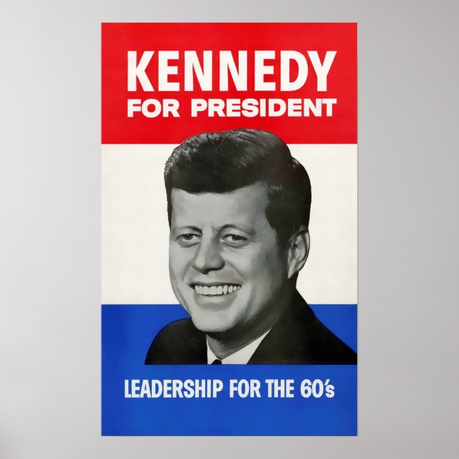 VINTAGE KENNEDY CAMPAIGN SIGN POSTER (Vorne)
