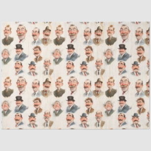 Vintage Kennzeichen Seidenpapier