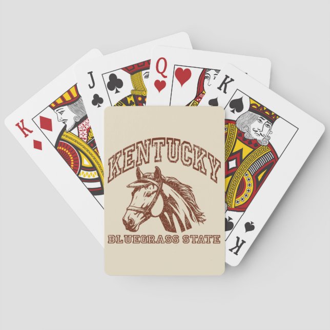 Vintage Kentucky Spielkarten (Rückseite)