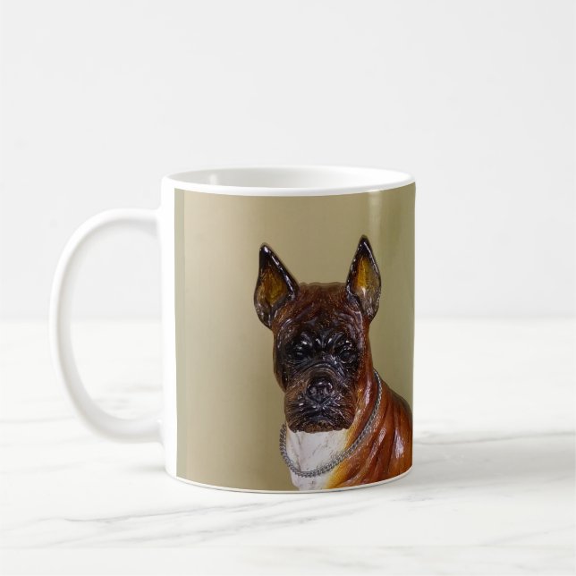 Vintage Keramik Boxer Kaffee Tasse (Links)