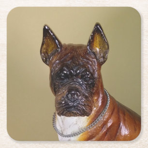 Vintage Keramik-Boxer-Set Untersetzer