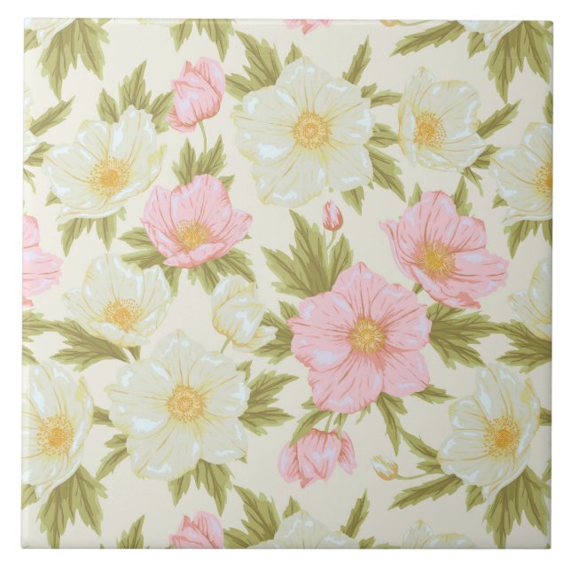 Vintage Keramik Fliese (Vorderseite)