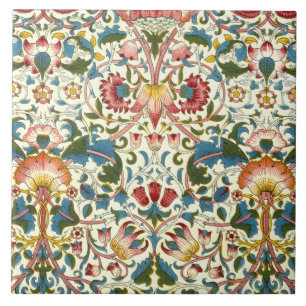 Vintage-Keramik im botanischen Morris-Design Fliese