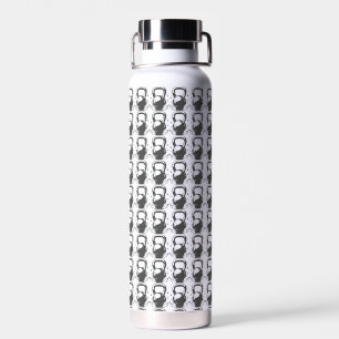Vintage-Kettlebell-Lorbeerkranz-Turnhalle Waldgrün Trinkflasche