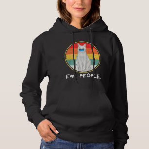 Vintage Khao Manee Ew Menschen katzengesicht Maske Hoodie
