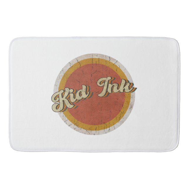 Vintage Kid Ink Kids im Kreis Badematte (Vorderseite)