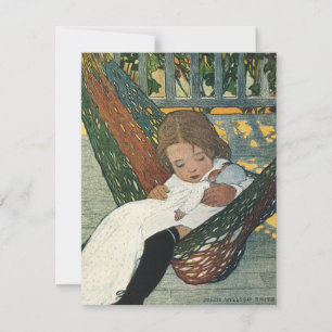 Vintage Kind mit einer Puppe von Jessie Willcox Sm