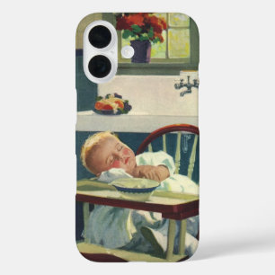 Vintage Kinder, Baby Schlafen Hochstuhl Küche title_seo2