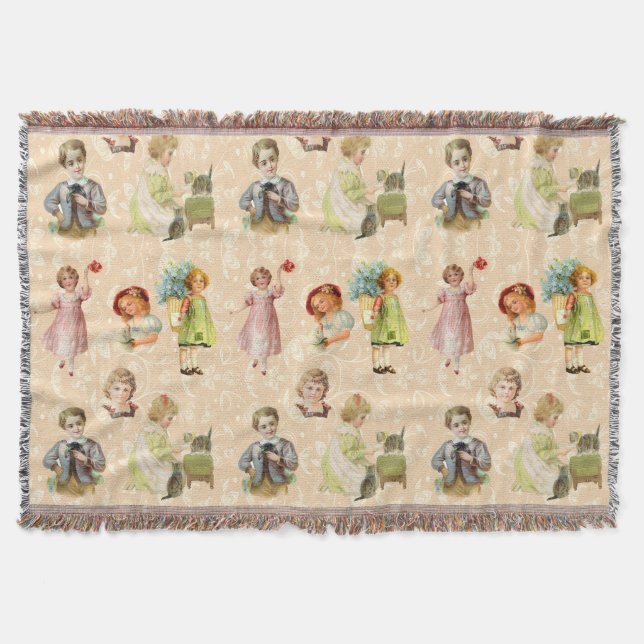 Vintage Kinder Decke (Vorderseite)