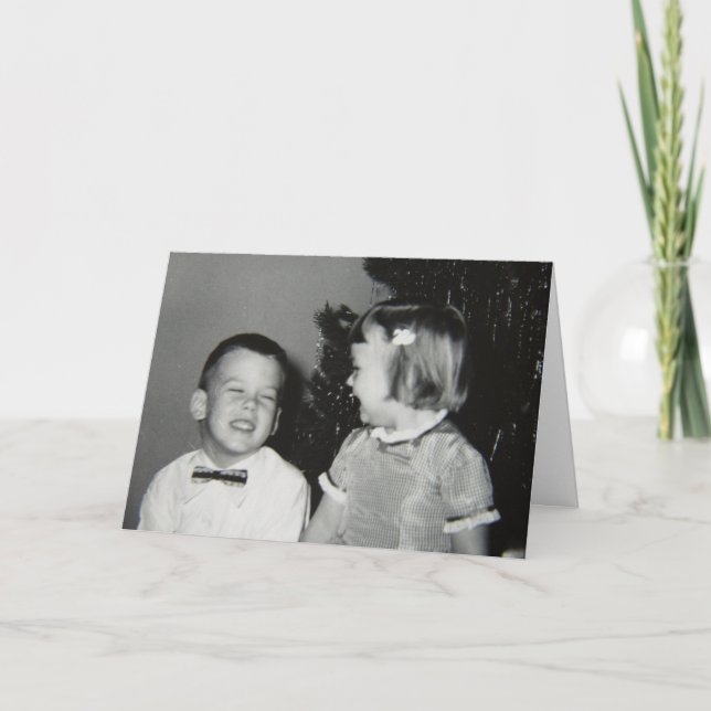 Vintage Kinder, frohe Weihnachten (Vorderseite)