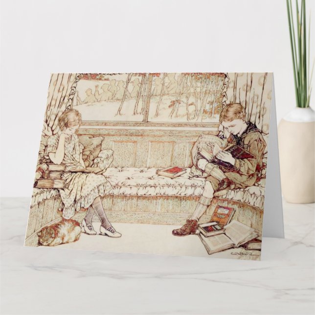 Vintage Kinder Karte (Vorderseite)