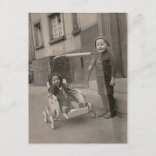 Vintage Kinder Postkarte