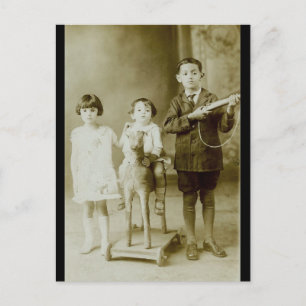 Vintage Kinder Postkarte