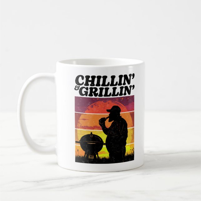 Vintage Kinder" und "Grillin" Kaffeetasse (Links)