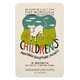 Vintage-Kindermagnet Magnet