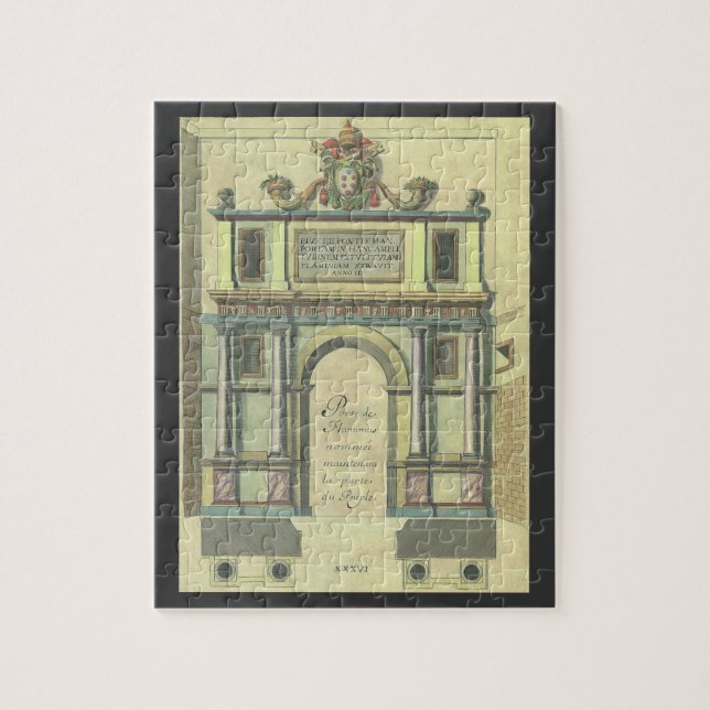 Vintage Kirchentür Eintritt Renaissance Architektu (Vertikal)