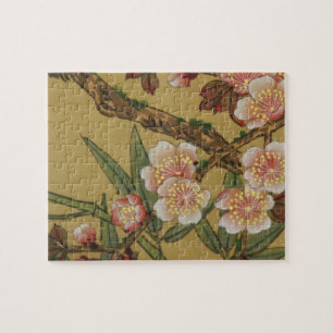 Vintage Kirschblüten Asiatische Japanische Blumen