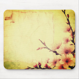 Vintage Kirschblüten Mousepad