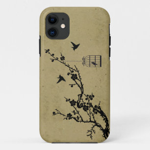 Vintage Kirschblütenniederlassung und iPhone 11 Hülle