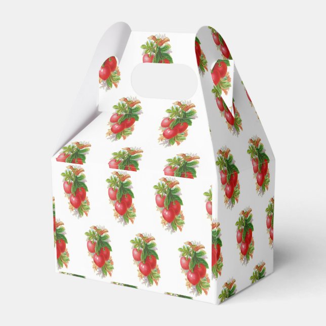 Vintage Kirschen Geschenkschachtel (Rückseite)