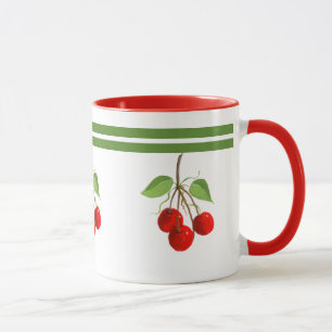 Vintage-Kirschen-Tasse Tasse