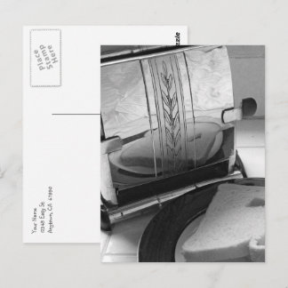 Vintage Kitchen Toaster Editble Return Address Postkarte