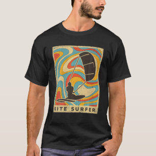 Vintage Kite-Surfing-Sport Retro-Plakat T-Shirt