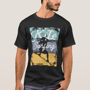 Vintage-Kitesurfen Extremsport T-Shirt