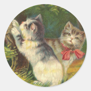Vintage Kitten Stickers