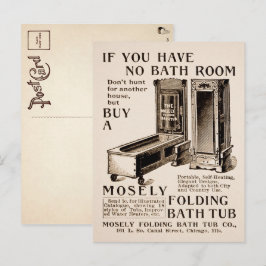 Vintage Klappwerbung Postkarte 