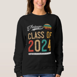 Vintage Klasse der Hochschule oder Uni 2024 Gradu Sweatshirt
