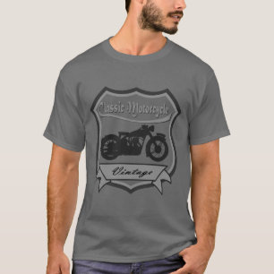 Vintage-Klassik-Motorrad T-Shirt
