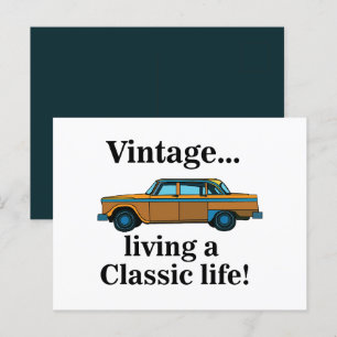 Vintage-Klassiker-Auto Postkarte