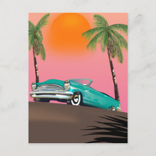 Vintage Klassiker im Paradies Postkarte