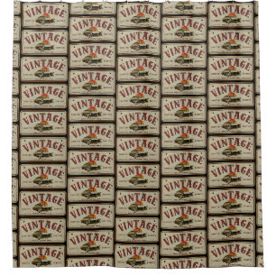 Vintage Klassiker Limited Edition Originalteile Duschvorhang