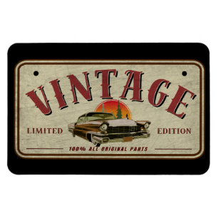 Vintage Klassiker Limited Edition Originalteile Magnet