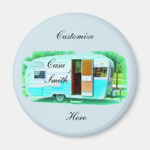 Vintage-Klassiker-Wohnwagen Zigeunerwagen Magnet