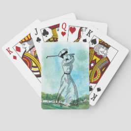 Vintage Klassische Golfspielkarten Spielkarten