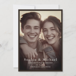 Vintage klassische Hochzeit speichert das Datum du Save The Date