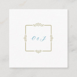 Vintage Klassische Hochzeitrichtung Begleitkarte