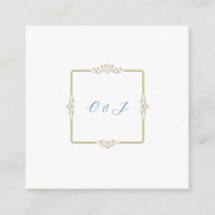 Vintage Klassische Hochzeitrichtung Begleitkarte