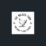 Vintage Klassische ⎢ Personalisiertes Ei Gummi Bri Gummistempel<br><div class="desc">Vintage Klassische ⎢ Personalisierte Egg Briefmarke Diese Holzkunst Briefmarke ist die perfekte Ergänzung für Ihren Haushof oder Familienbetrieb! Mit einem rustikalen,  handgezeichnet Huhn mit Eiern und Ästen</div>