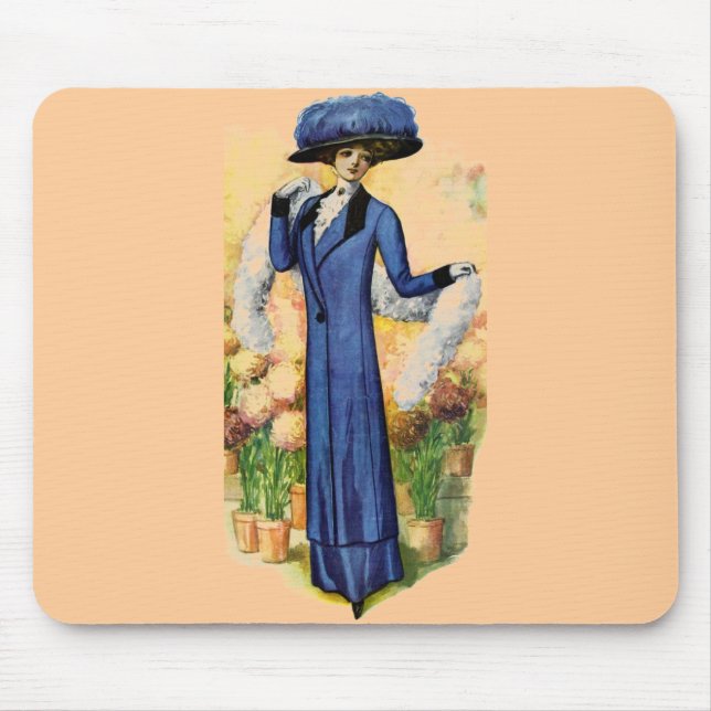 Vintage-Kleid Mousepad (Vorne)