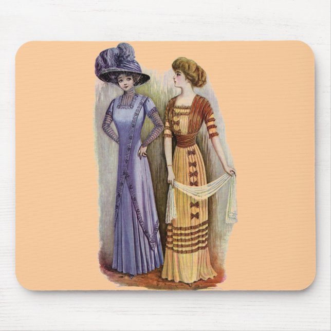 Vintage-Kleider Mousepad (Vorne)